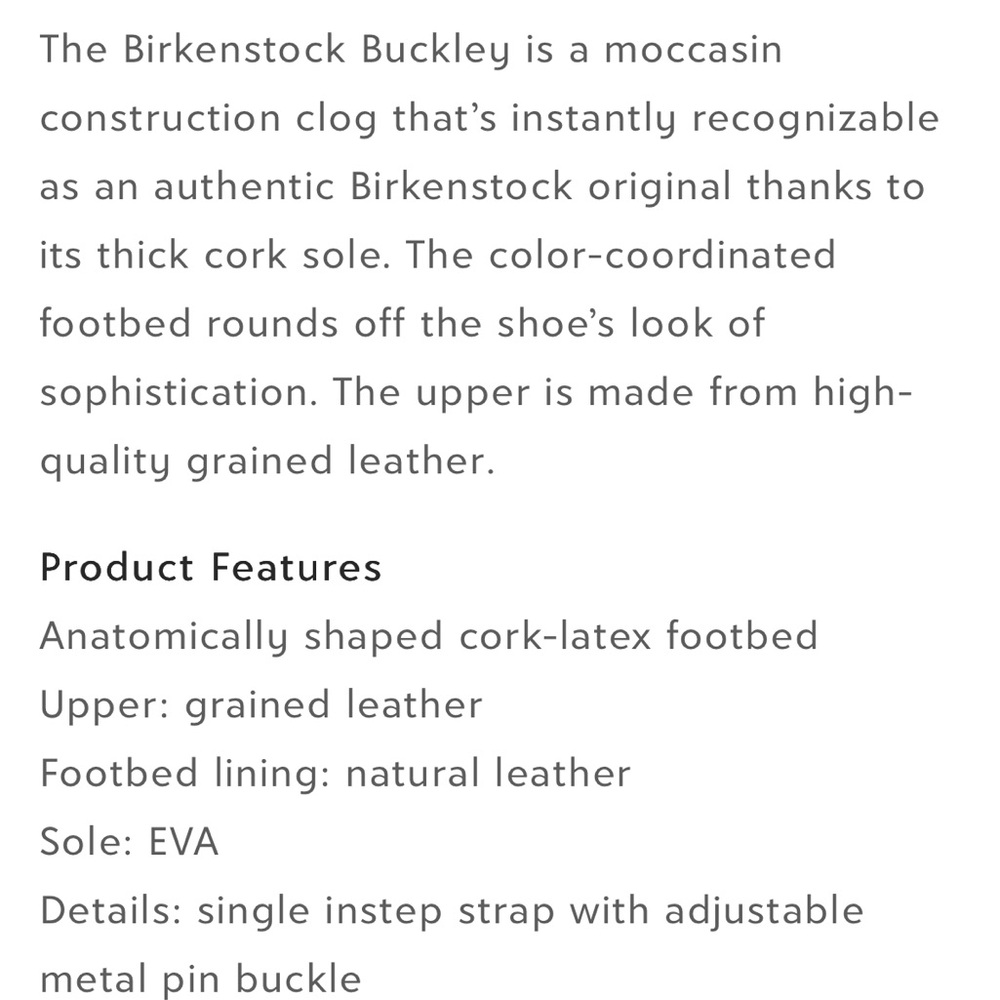 Birkenstock Buckley Natural Oiled Leather Buckle Clog Mules - Picture 3 of 11